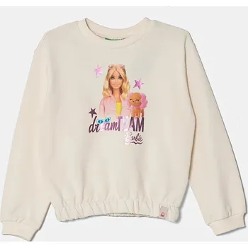 Chlapecká mikina Dětská bavlněná mikina United Colors of Benetton 3J68G10HI.P.Seasonal béžová 01X, vel. 90