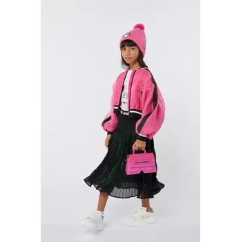 Dámská sukně Dětská sukně Karl Lagerfeld zelená barva, midi, áčková, Z30195 Z30195.156.162 79X, vel. 162