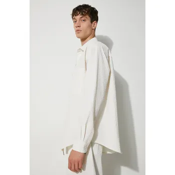 Pánská košile Košile MKI MIYUKI ZOKU Seersucker Dress Shirt SEERSUCKER.DRESS.SHIRT béžová 01X, vel. S