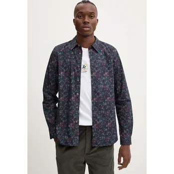 Pánská košile Bavlněná košile PS Paul Smith M2R.149T.N22172 černá 99A, vel. M