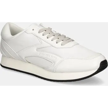 Pánské tenisky Sneakers boty Calvin Klein Jeans RETRO RUNNER MULTILAYER bílá barva, YM0YM01117 00X, EUR 45