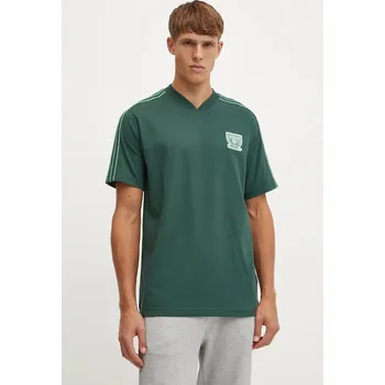 Pánské tričko Bavlněné tričko adidas Originals IW3240 zelená 77X, vel. S