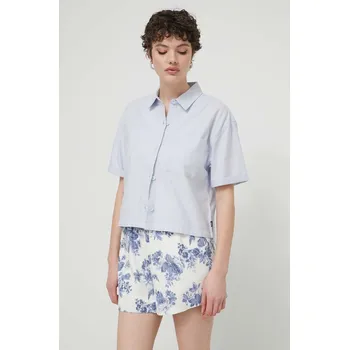 Pánská košile Bavlněná košile Vans VN000F74CHA1 modrá 55X, vel. S