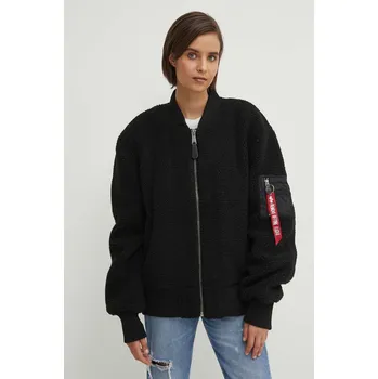 Pánské oblečení Bomber bunda Alpha Industries Ma-1 Teddy 108102.03 černá 99X, vel. L