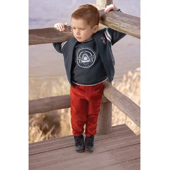 Chlapecká mikina Dětská bavlněná mikina Tartine et Chocolat tmavomodrá barva, s potiskem, TZ15011 TZ15011.80.94 59X, vel. 80