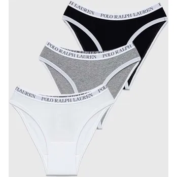 Kalhotky Dětské kalhotky Polo Ralph Lauren 3-pack 4P5019 černá 99X, vel. 158