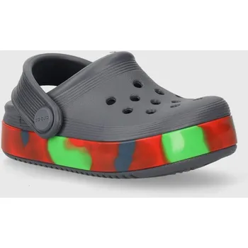 Dámská obuv Dětské pantofle Crocs OFF COURT GLOW BAND CLOG 209716.CROCS.OFF.COURT. šedá 90X, EUR 20/21