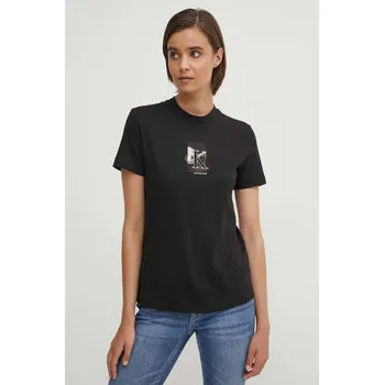 Pánská móda Bavlněné tričko Calvin Klein Jeans J20J223908 černá 99X, vel. S