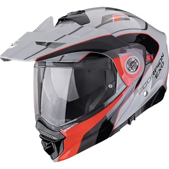 Helma na motorku SCORPION přilba ADX-2 Kamps grey/red - L