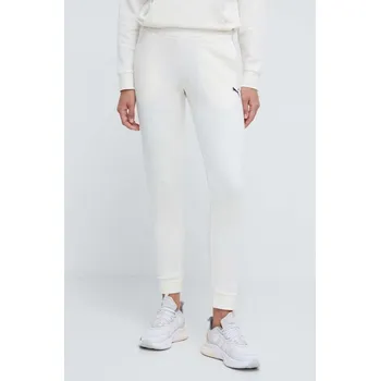 Bavlněné tepláky Puma BETTER ESSENTIALS béžová barva, 675989 01X, vel. L