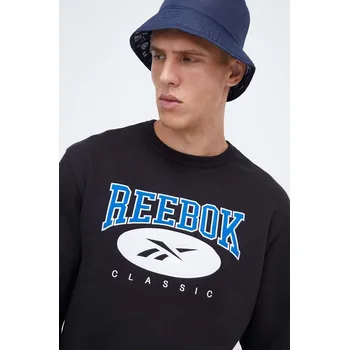 Pánská mikina Mikina Reebok Classic pánská, černá barva, s aplikací 100034603 99X, vel. XL