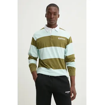 Pánské tričko Bavlněné tričko s dlouhým rukávem Karl Kani 60230003 modrá 50X, vel. M