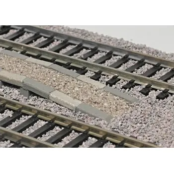 Modelová železnice Sypané nástupiště ukončovací díl TT - JM 331202