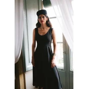 Dámské šaty Klasické elegantní šaty Stylove S424 černé EU velikost: L