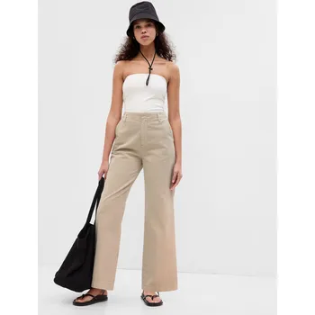 Dámské Kalhoty Loose Khaki GAP 802061-05 Velikost: 2 Tričko zdarma při nákupu nad 3000,-!