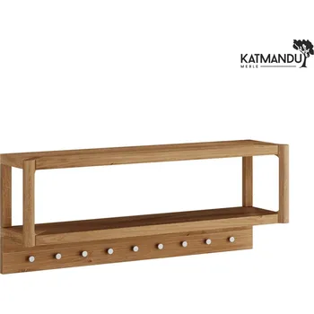Věšák KATMANDU Široký závěsný věšák z dubového dřeva Campi