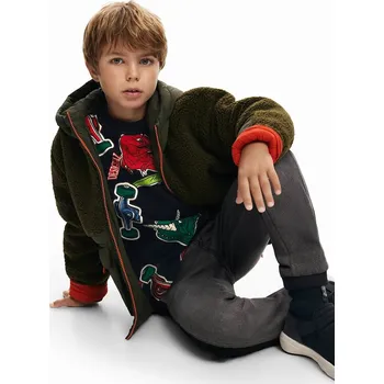 Oblečení a móda Dětská bunda Desigual 24WBEW06 zelená 87X, vel. 116