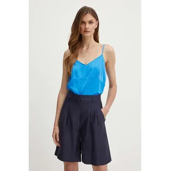 Pánská mikina Halenka United Colors of Benetton hladká 55L5DH00M modrá 55X, vel. M