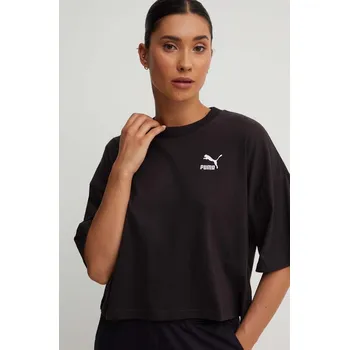 Bavlněné tričko Puma 621381 černá 99X, vel. S