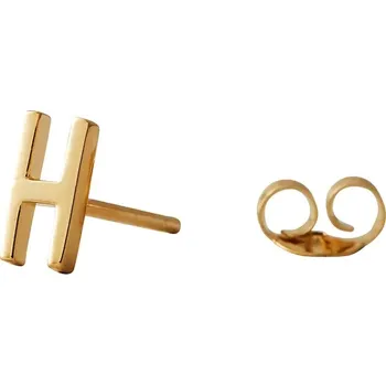 Náušnice Pozlacené stříbrné náušnice Design Letters 90401001H zlatá GLD, vel. ONE SIZE