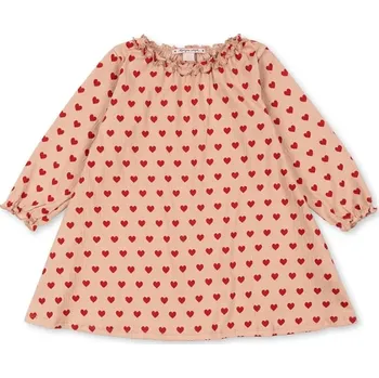 Dívčí oblečení Dívčí šaty Konges Sløjd CHLEO DRESS OCS KS101458 červená 33X, vel. 134-140