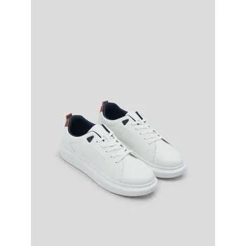 Pánská obuv Sinsay - Tenisky z imitace kůže - bílá - 1469U-00X - 1469U-00X-43