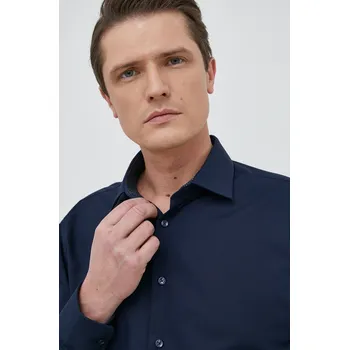 Pánská košile Košile Seidensticker X-Slim tmavomodrá barva, slim, s klasickým límcem, 01.493690 59X, vel. 44