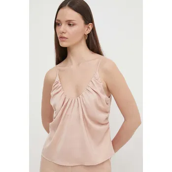 Dámské oblečení Top Sisley 51MGLH016 oranžová 24X, vel. S