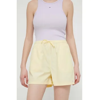 Pánské kraťasy Bavlněné šortky Tommy Jeans DW0DW17778 žlutá 10X, vel. XS