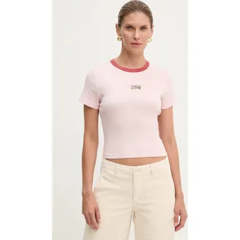 Pánské tričko Bavlněné tričko Levi's A8798 růžová 30X, vel. S