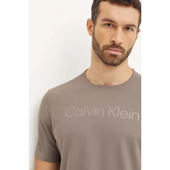 Pánská móda Tréninkové tričko Calvin Klein Performance 00GMF4K124 hnědá 88X, vel. S