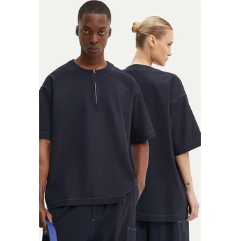 Tričko s příměsí vlny Sunnei RTWXTOP002 námořnická modř 59X, vel. XS