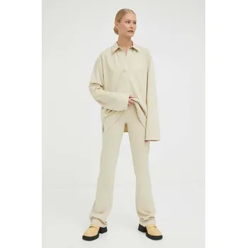 Dámské kalhoty Kalhoty Samsoe Samsoe F23100106 béžová 80X, vel. XS