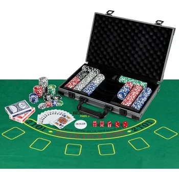 Pokerové sada Costway Pokerová sada 400 ks v kufříku UY10130BK