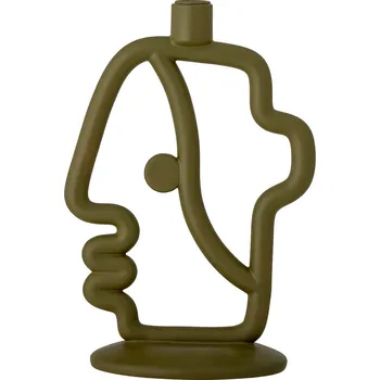 Svícen Dekorativní svícen Bloomingville 82053013 zelená 77X