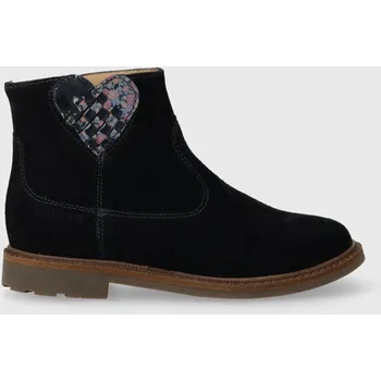 Dámské kozačky Dětské semišové boty Pom D'api SISTER LOVE tmavomodrá barva P1ECDZ0404.28.30 59X, EUR 29