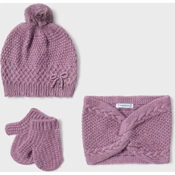 Čepice Kojenecká sada Mayoral fialová barva, 10769 10769.4G.Czapkakom.9BYH 40X, vel. 68