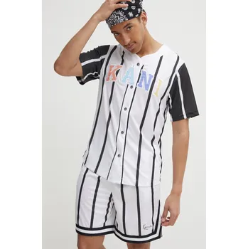 Pánská košile Košile Karl Kani pánská, bílá barva, regular 6033551 00X, vel. L