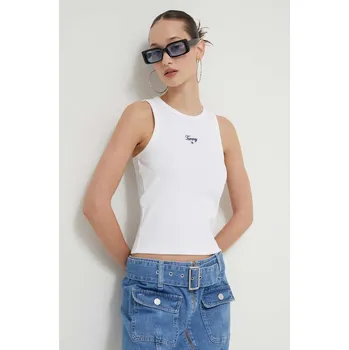 Top Tommy Jeans DW0DW17838 bílá 00X, vel. XL