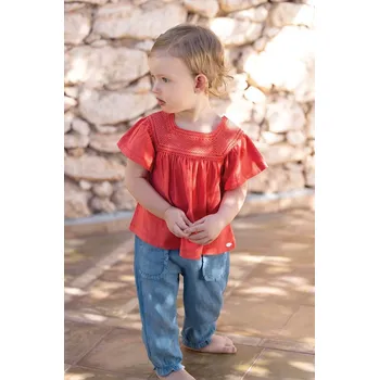 Dětské kalhoty Tartine et Chocolat hladké TY22021.104 modrá 95X, vel. 104