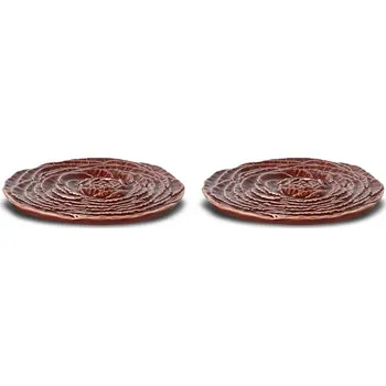 Talíř Sada dezertních talířů Byon Coaster Veggie 2-pack 5283909106 burgundské 93X