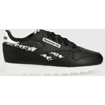Chlapecké tenisky Dětské sneakers boty Reebok Classic CL LTHR černá barva HP9525 99X, EUR 21