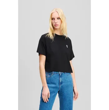 Pánské oblečení Bavlněné tričko Karl Lagerfeld IKON A1W17135 černá 99X, vel. XS