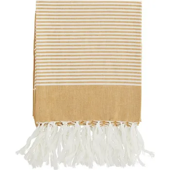 Ručník Velký bavlněný ručník Madam Stoltz 100 x 180 MAX19.1395H žlutá 18A