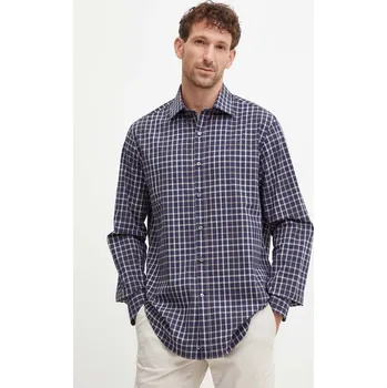 Pánská košile Bavlněná košile Paul&Shark regular, s klasickým límcem, 14313025CF vícebarevná MLC, vel. 42