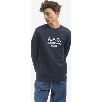 Pánská mikina Bavlněná mikina A.P.C. Rufus Sweat COEZD-H27500 MARINE COEZD.H27500 námořnická modř 59X, vel. M
