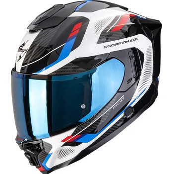Helma na motorku SCORPION přilba EXO-1500 AIR Sleek white/red/blue - 2XL