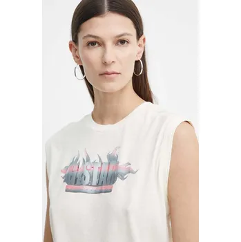 Bavlněný top G-Star D24520.C954 béžová 01X, vel. XS