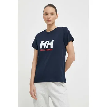Pánské tričko Bavlněné tričko Helly Hansen tmavomodrá barva 34465 59X, vel. M