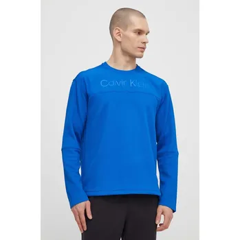 Pánská mikina Tréninková mikina Calvin Klein Performance 00GMS4W338 modrá 55X, vel. L